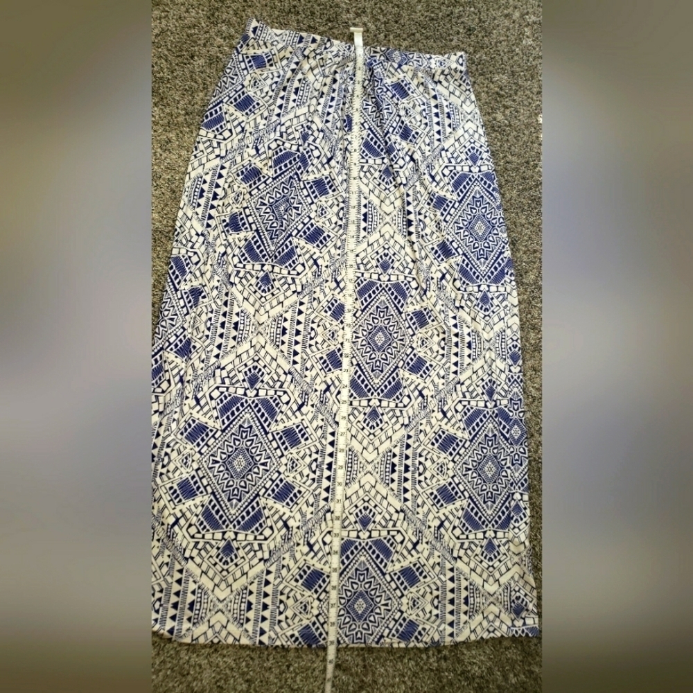 Cynthia Rowley| Flowy Western Pattern Maxi Skirt - Picture 4 of 5